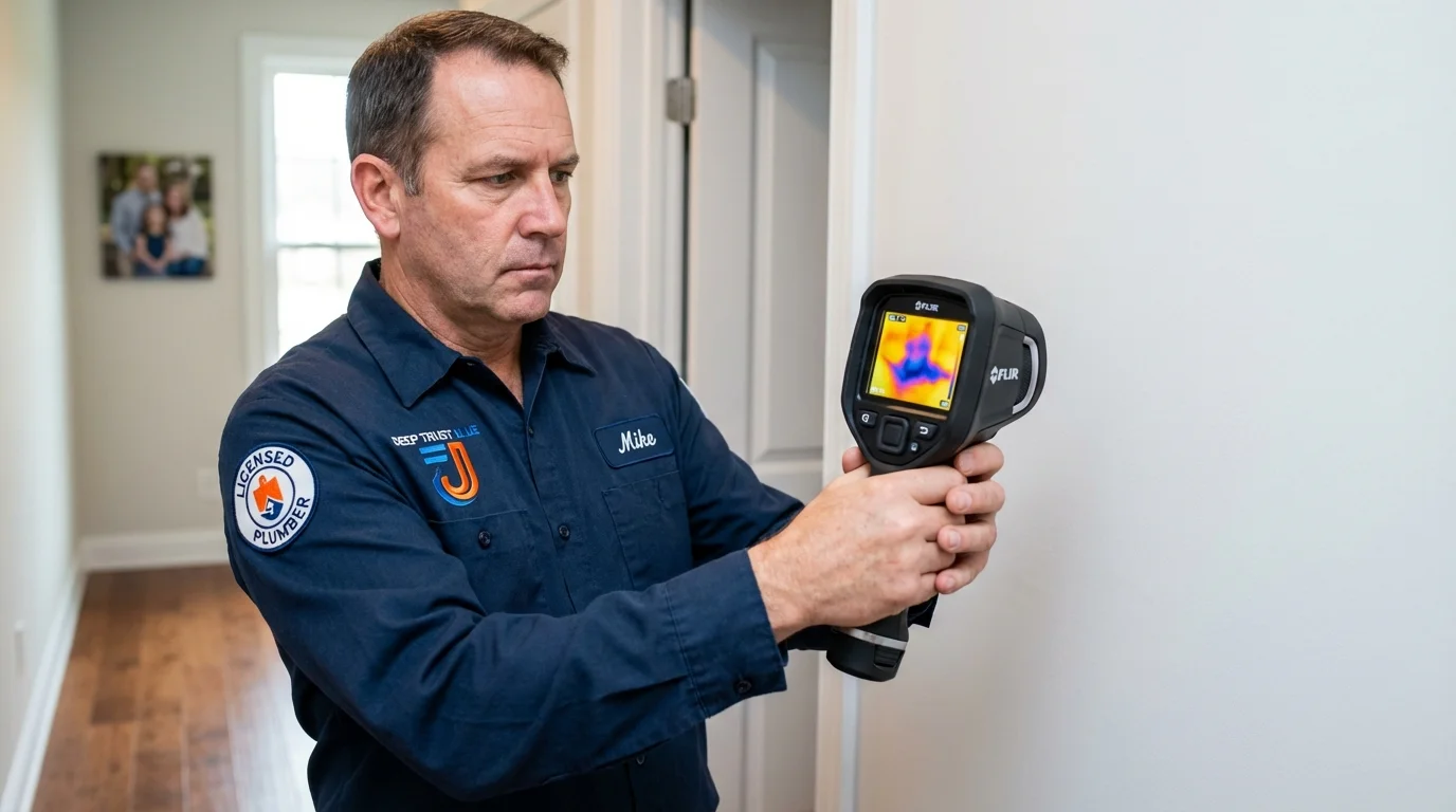 Thermal imaging leak detection by Johns Plumbing LLC in Rathdrum